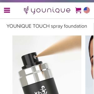 NIB Never used Younique Spray Foundation